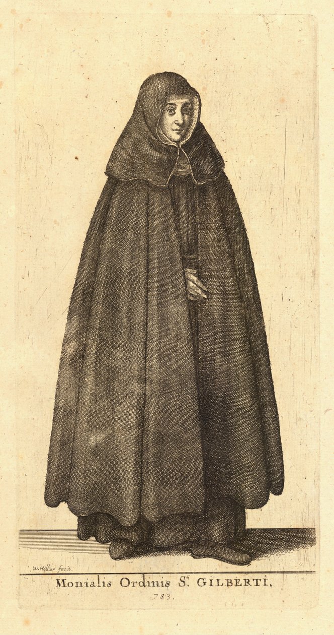 Monialis Ordinis Sti. Gilberti von Wenceslaus Hollar