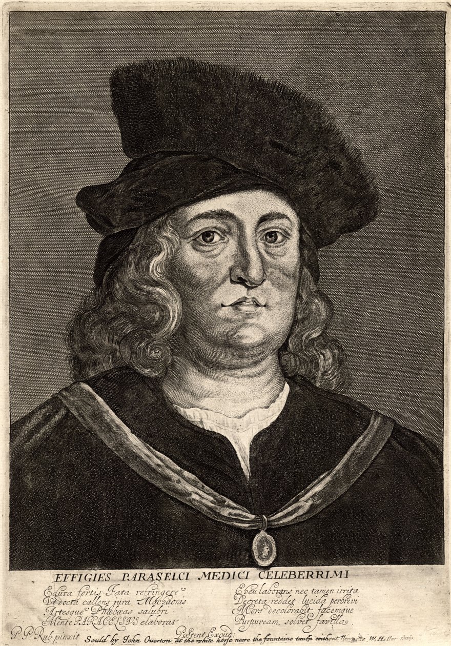 Paracelsus. Zustand 2 von Wenceslaus Hollar