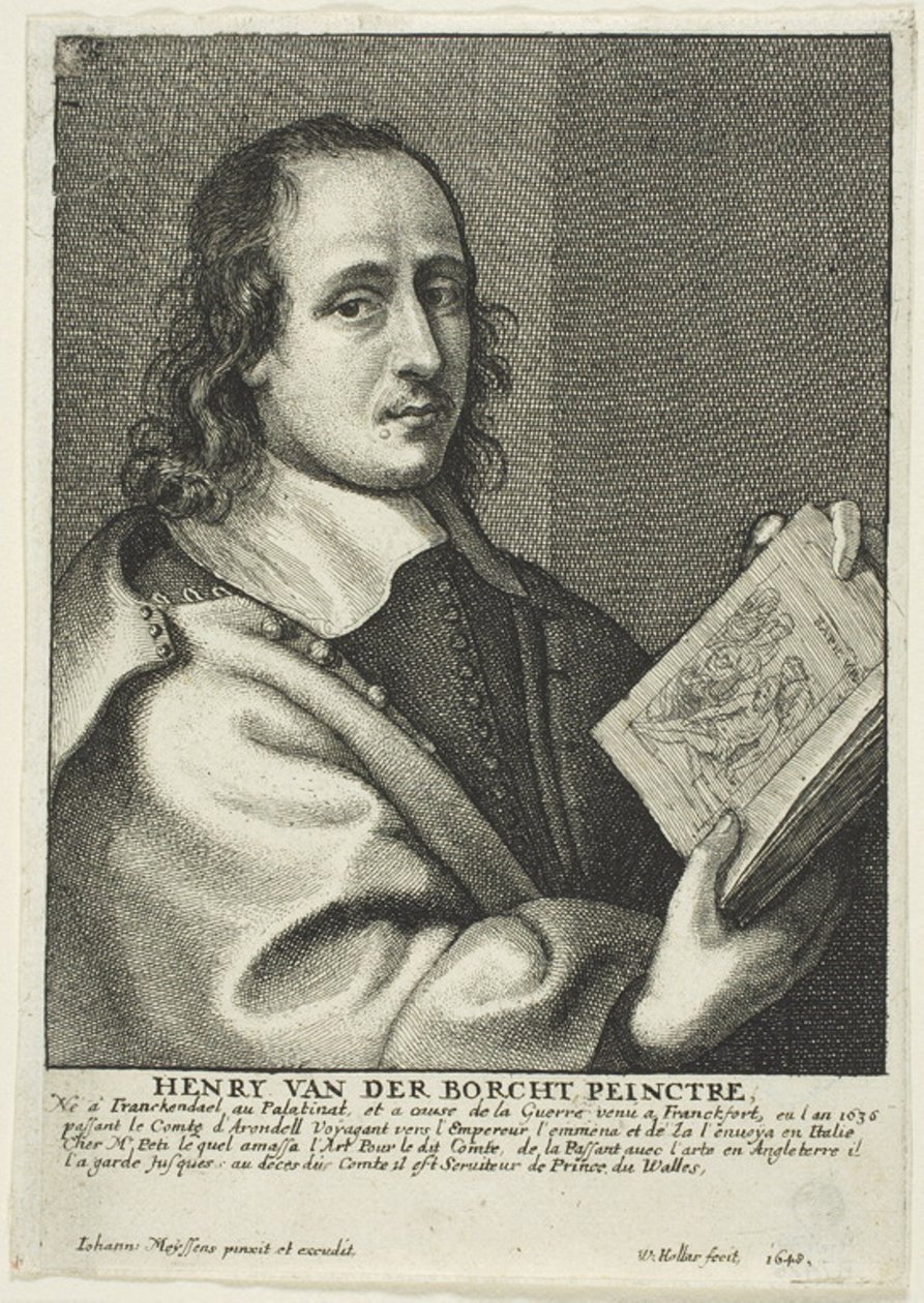 Hendrik van der Borcht der Jüngere von Wenceslaus Hollar