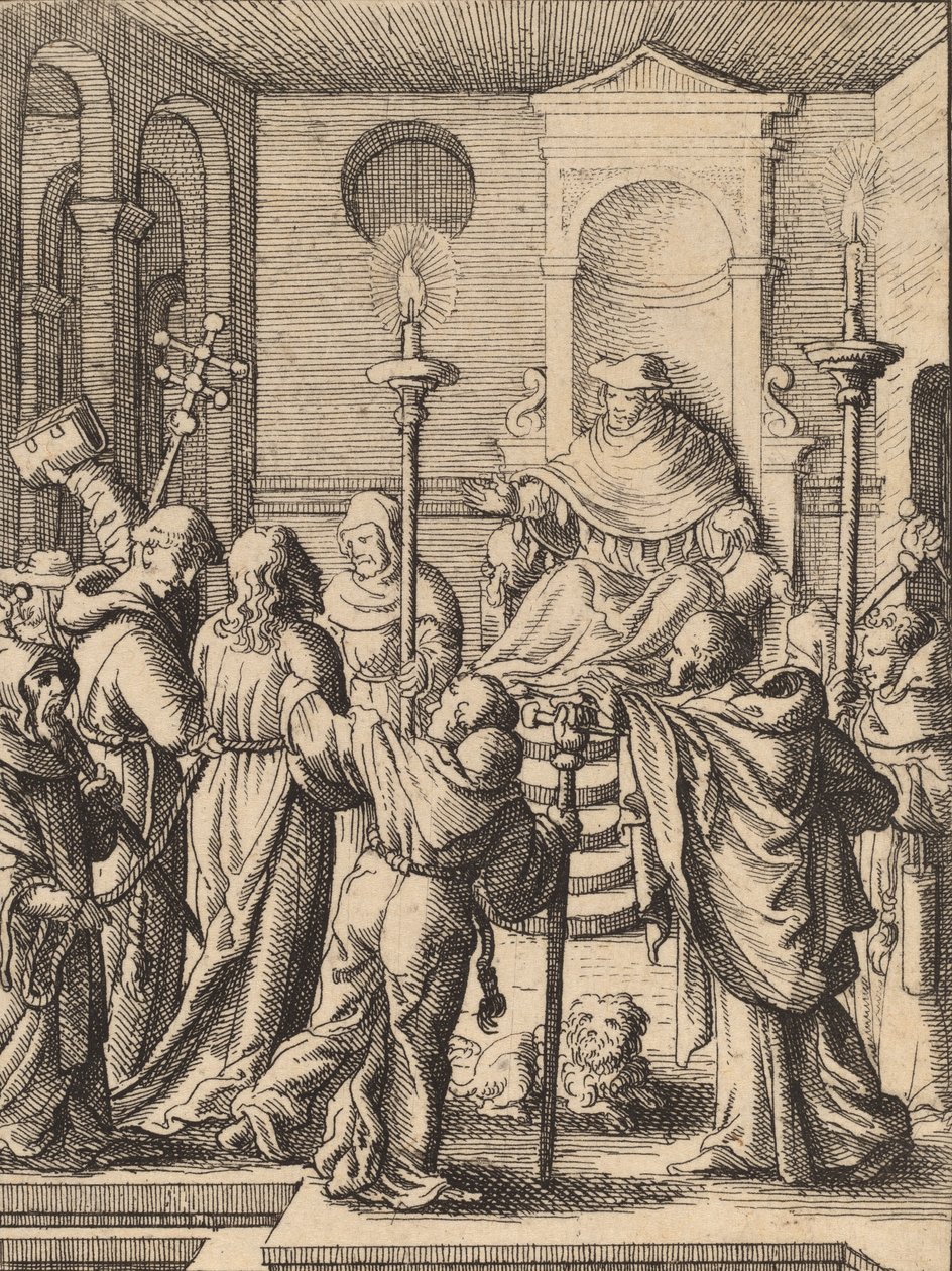 Jesus vor Annas von Wenceslaus Hollar