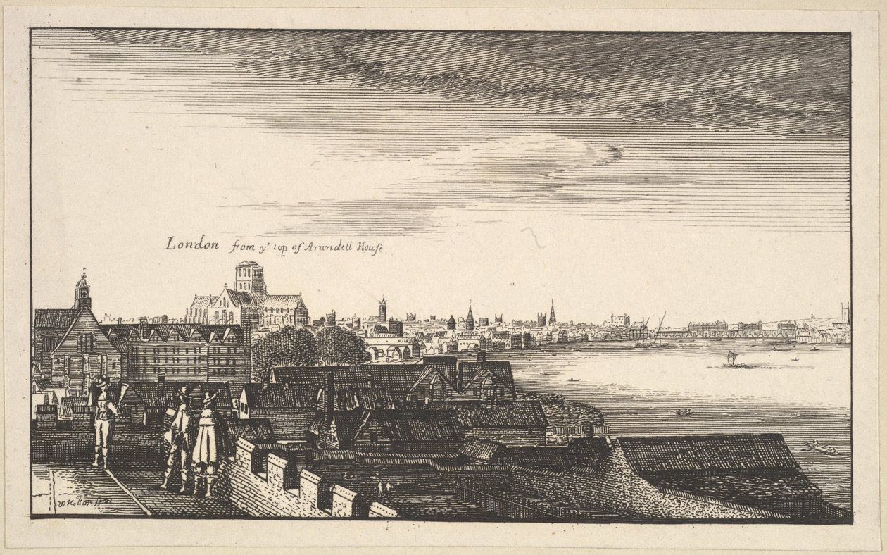 London von Arundel House, Kopie (17. Jahrhundert) von Wenceslaus Hollar