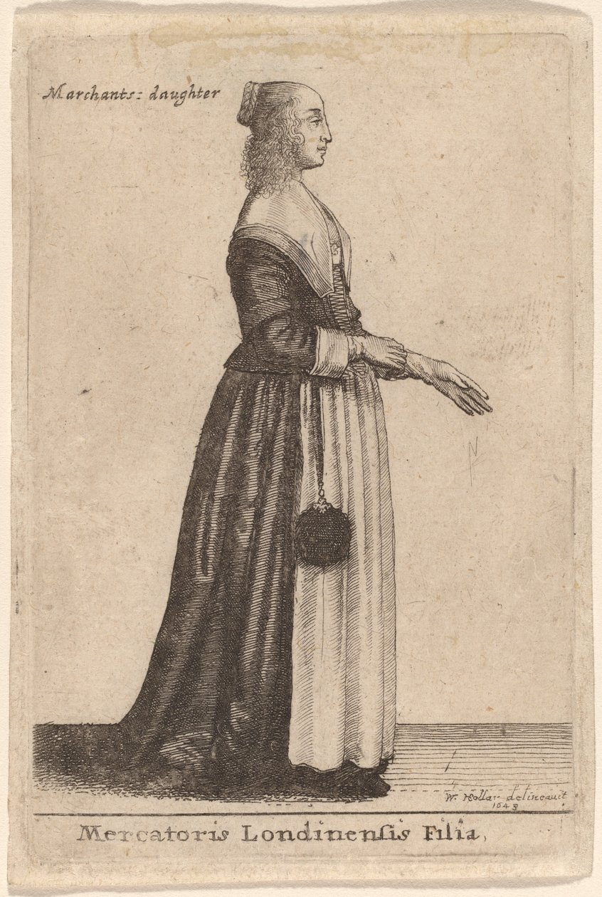 Mercatoris Londinensis Tochter von Wenceslaus Hollar
