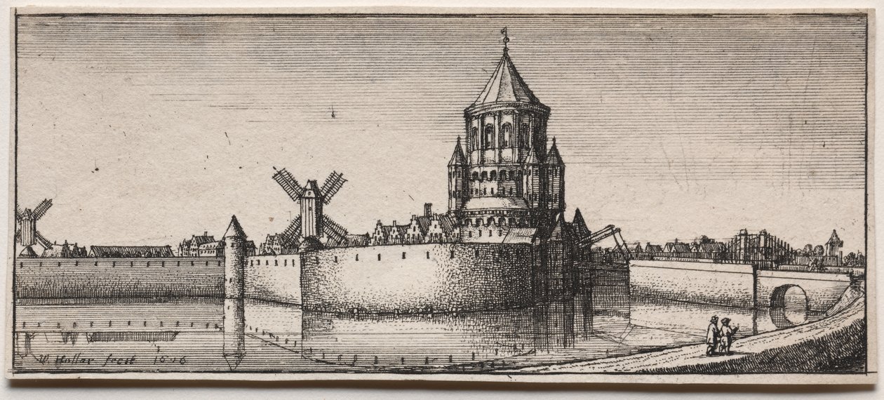 Befestigtes Stadttor, 1676 von Wenceslaus Hollar