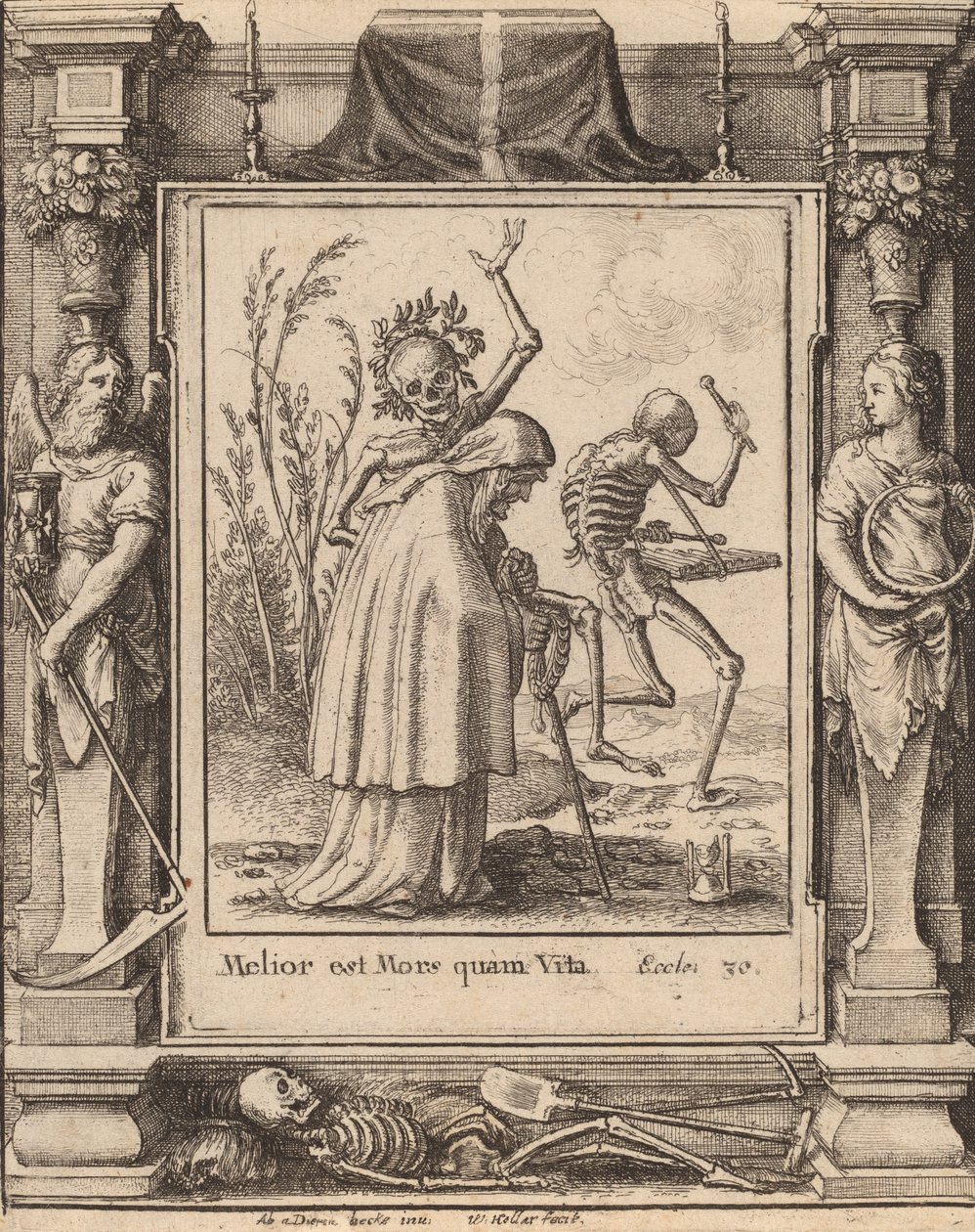 Alte Frau, 1651 von Wenceslaus Hollar
