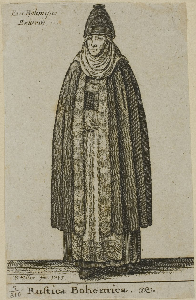 Bäuerin aus Böhmen von Wenceslaus Hollar