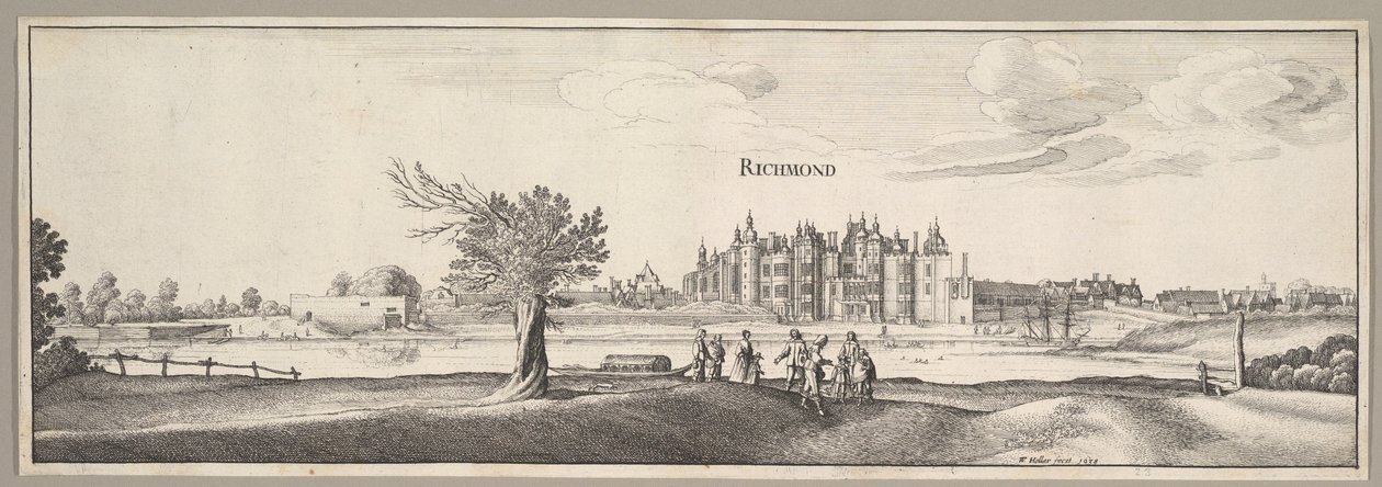 Richmond Palace, 1638 von Wenceslaus Hollar