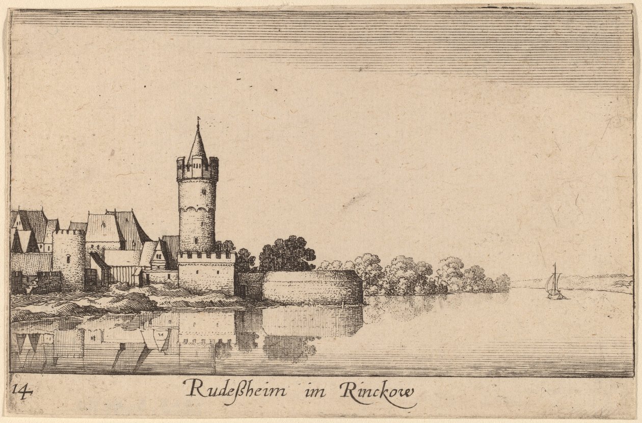 Rüdesheim von Wenceslaus Hollar