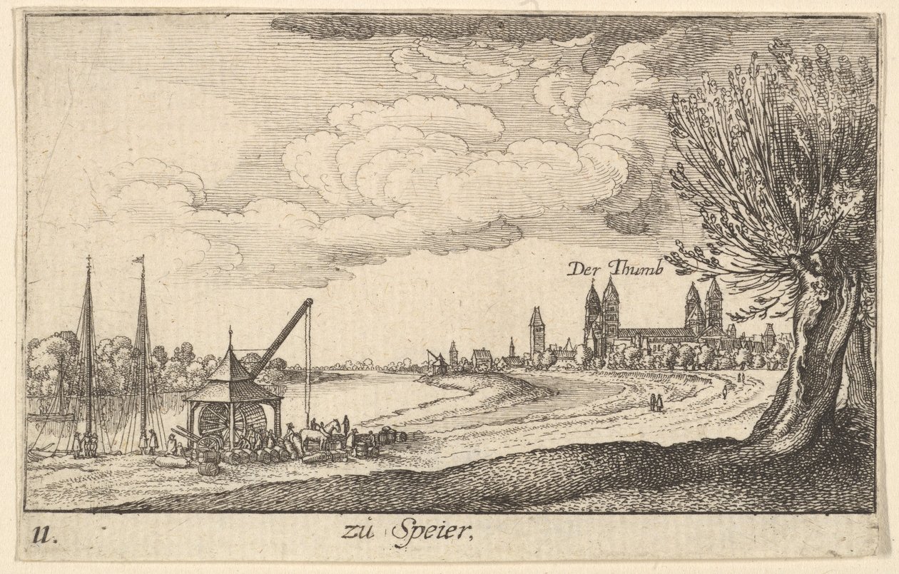 Speyer, 1635 von Wenceslaus Hollar