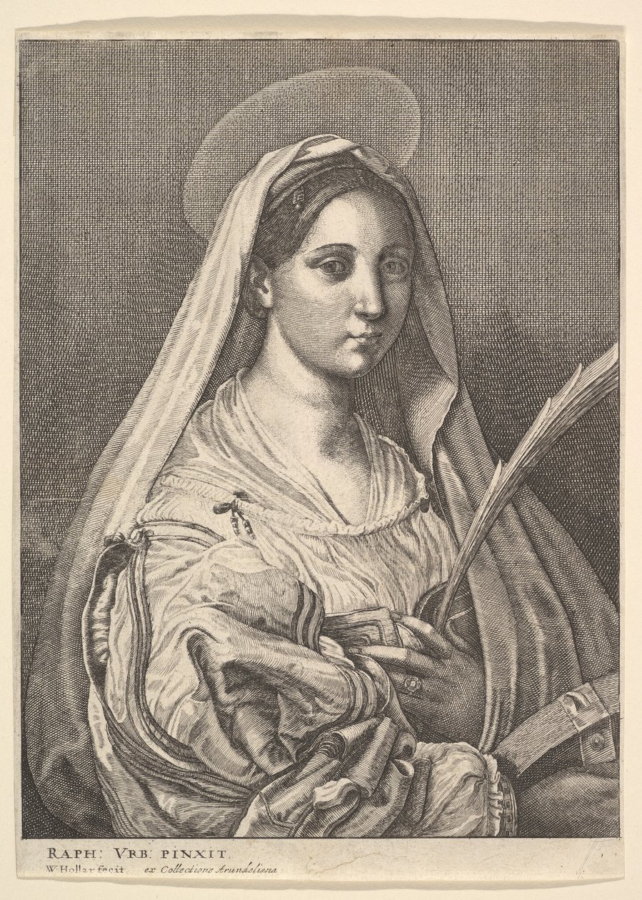 St. Katharina von Alexandria, 1644-52 von Wenceslaus Hollar