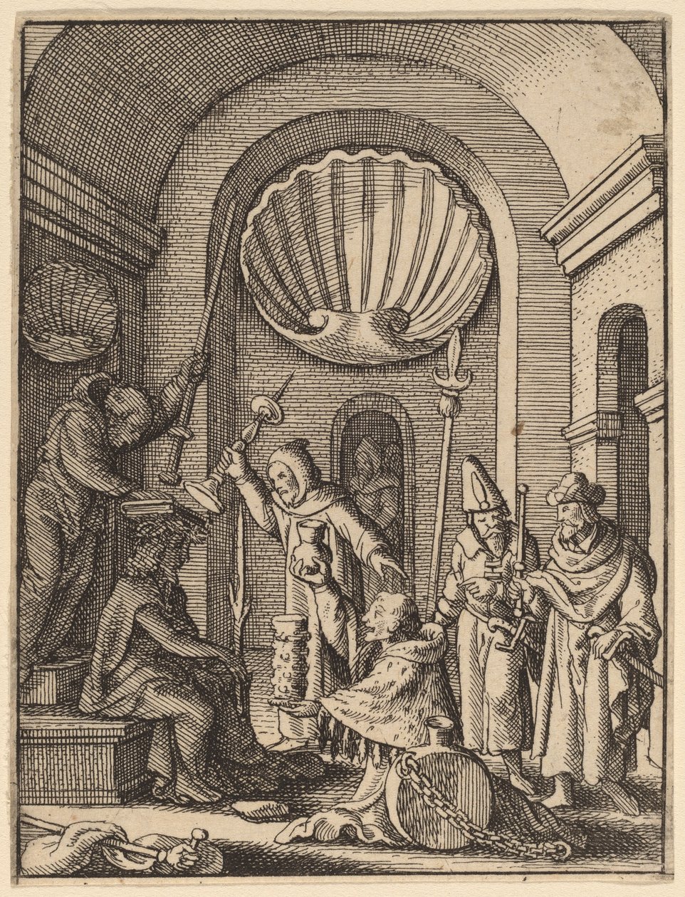 Die Verspottung von Wenceslaus Hollar