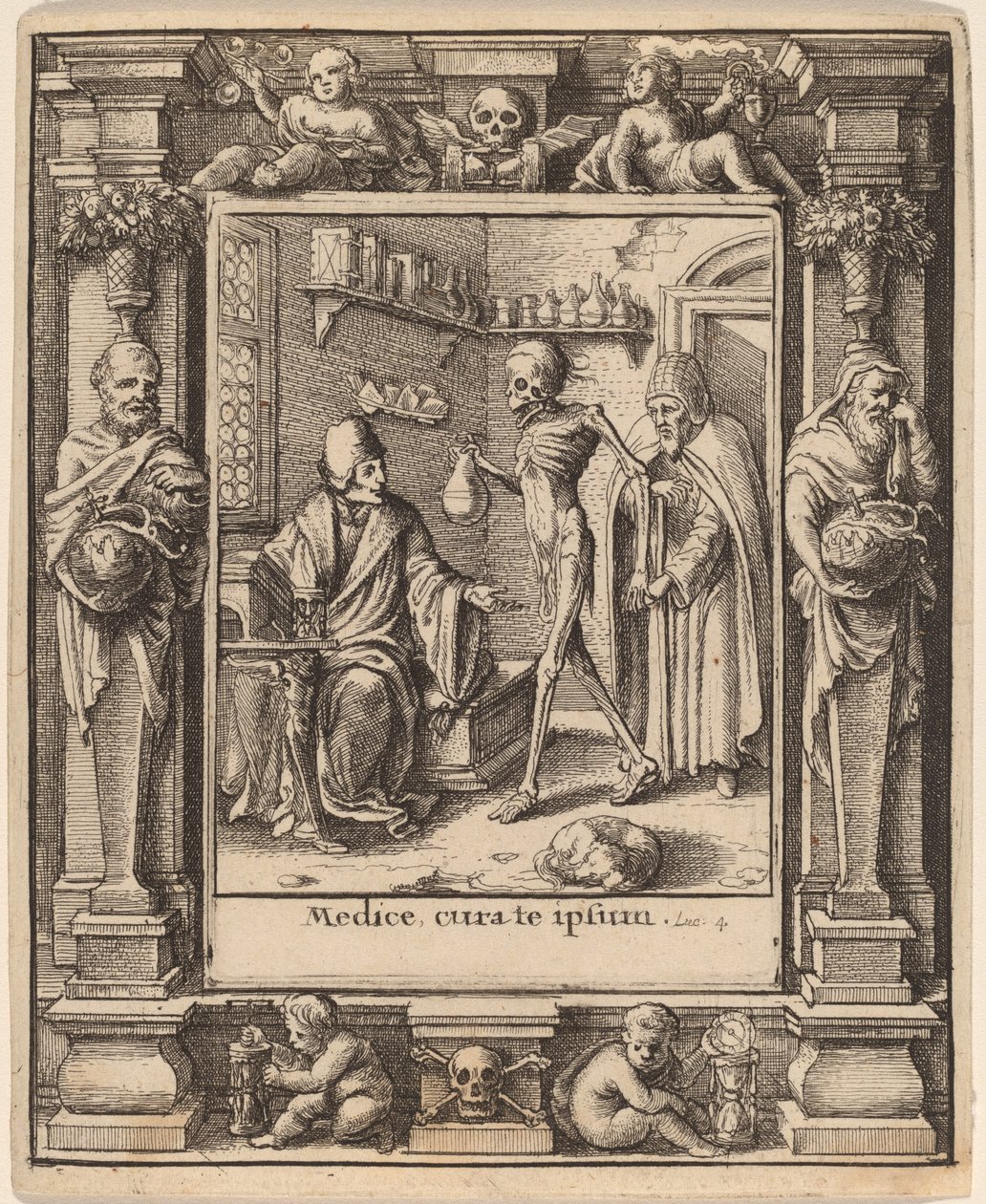 Doktor von Wenceslaus Hollar after Hans Holbein the Younger after Abraham van Diepenbeeck