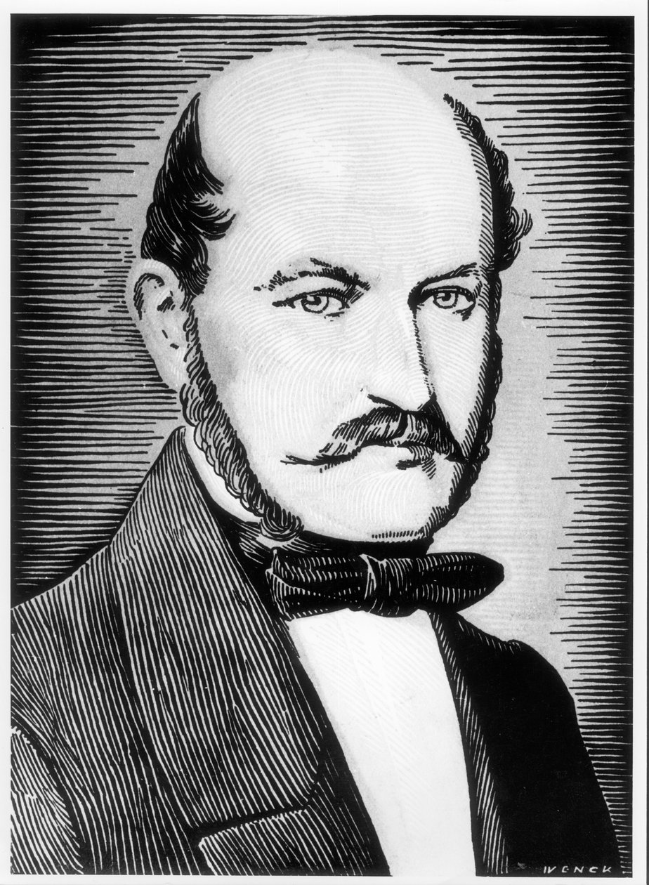 Porträt von Ignacz Semmelweiss (schwarz-weiß Foto) von Wenck