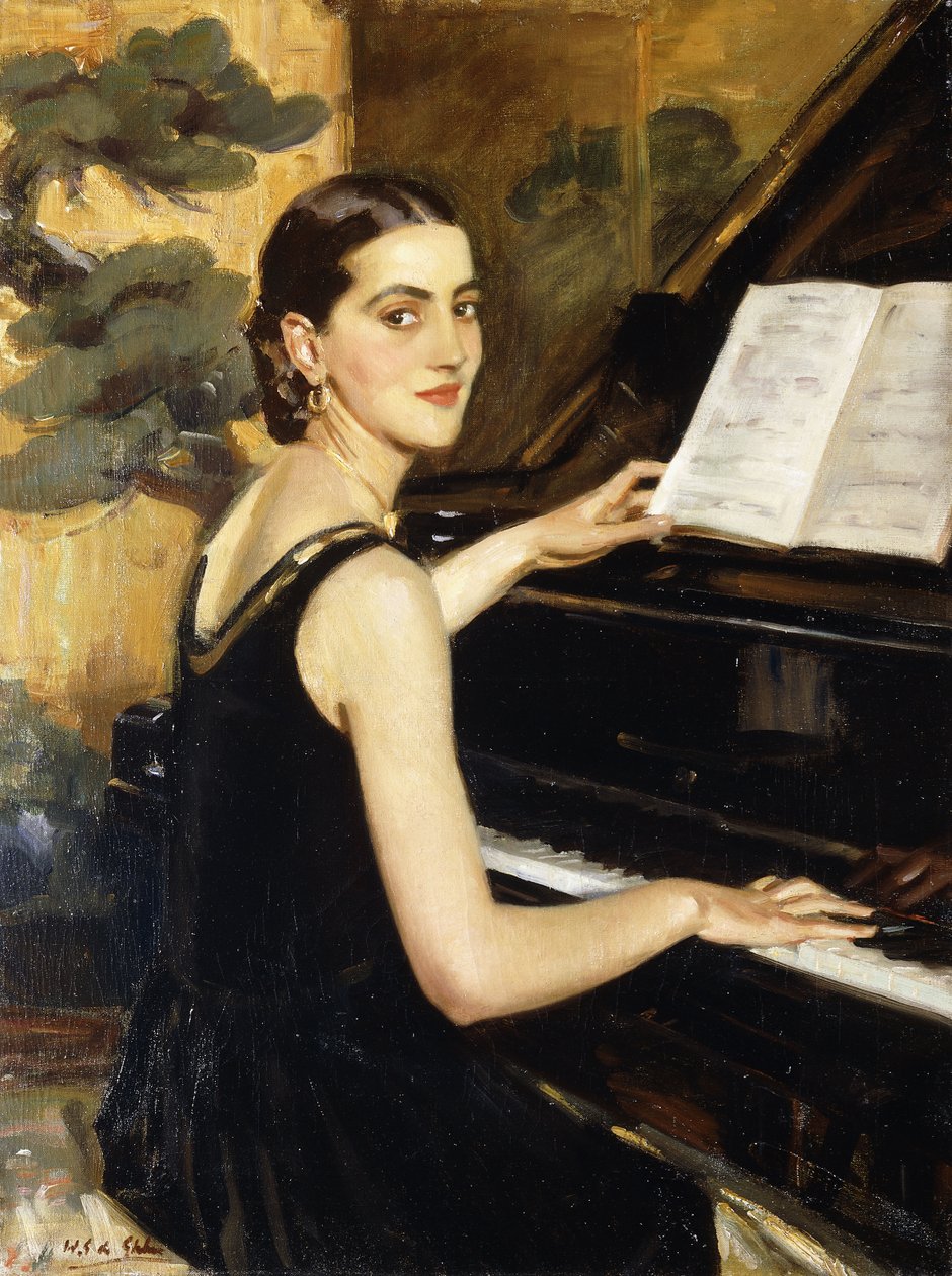 Der Pianist von Wilfred Gabriel de Glehn