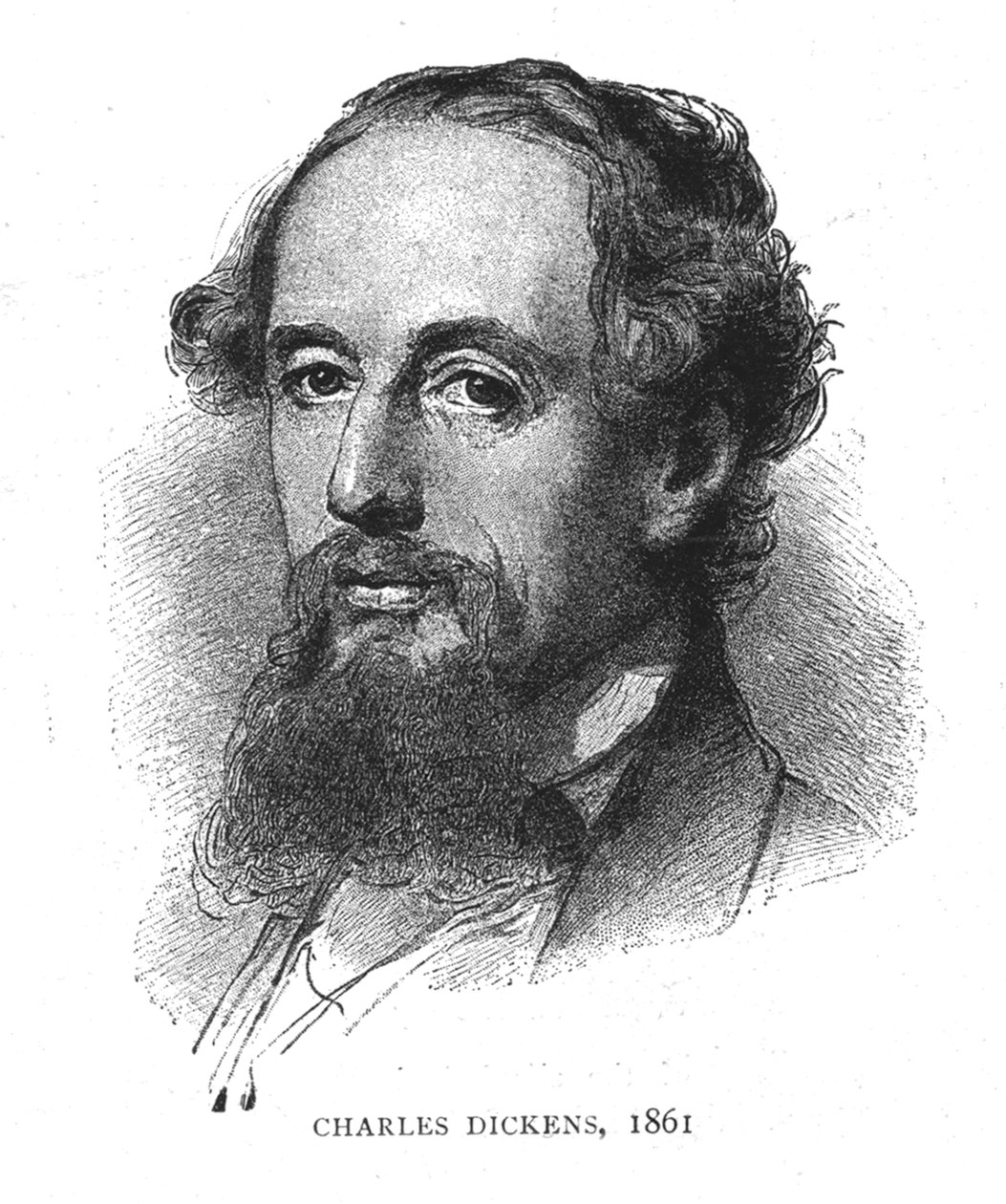 Charles Dickens, 1861 von Wilhelm Auguste Rudolf Lehmann