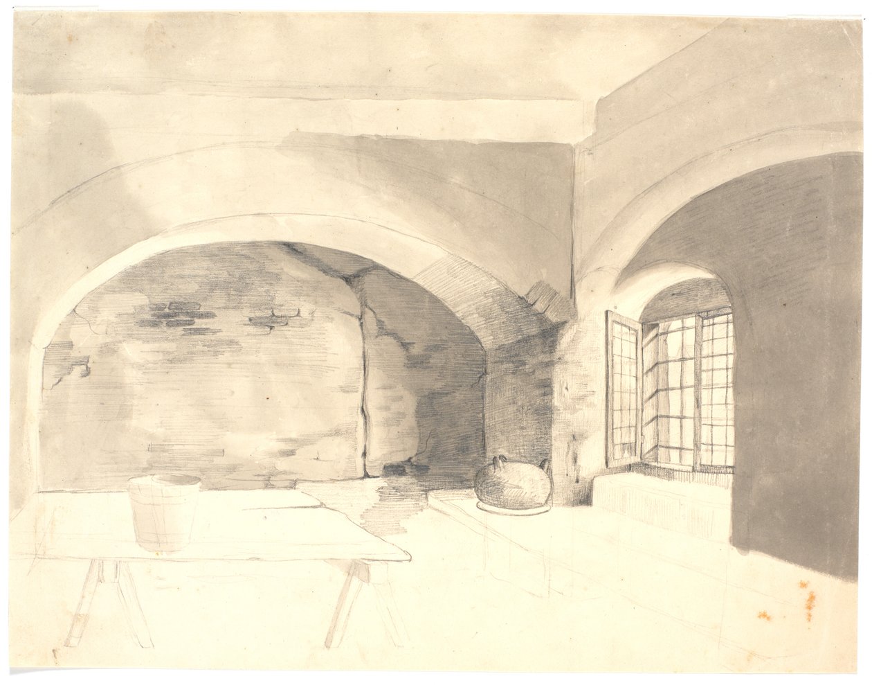 Kellerinterieur von Wilhelm Bendz