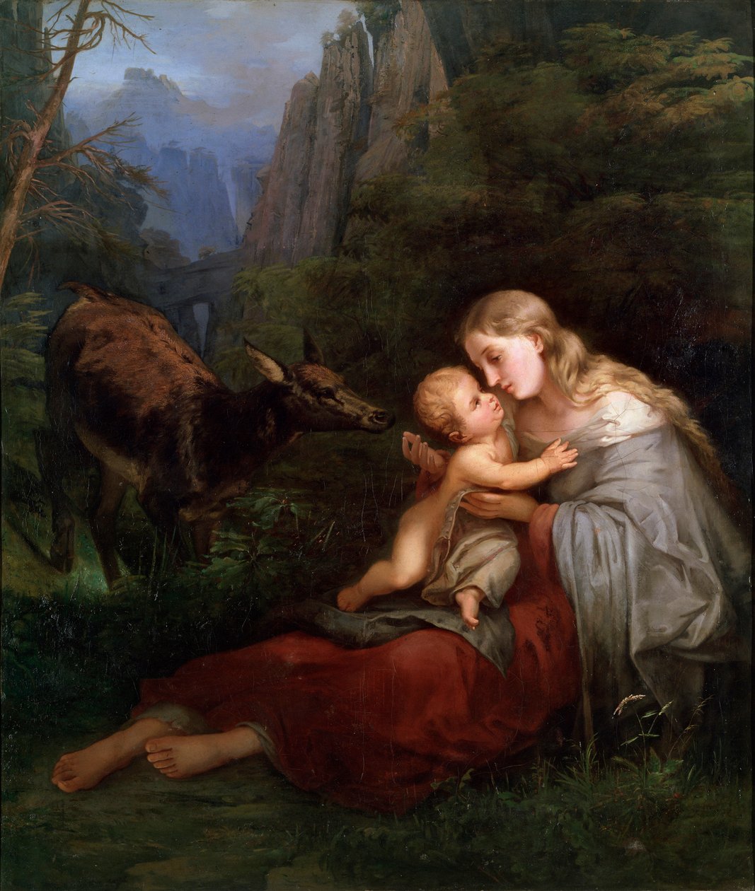 Genevieve von Brabant, 19. Jahrhundert von Wilhelm Friedrich Herbig