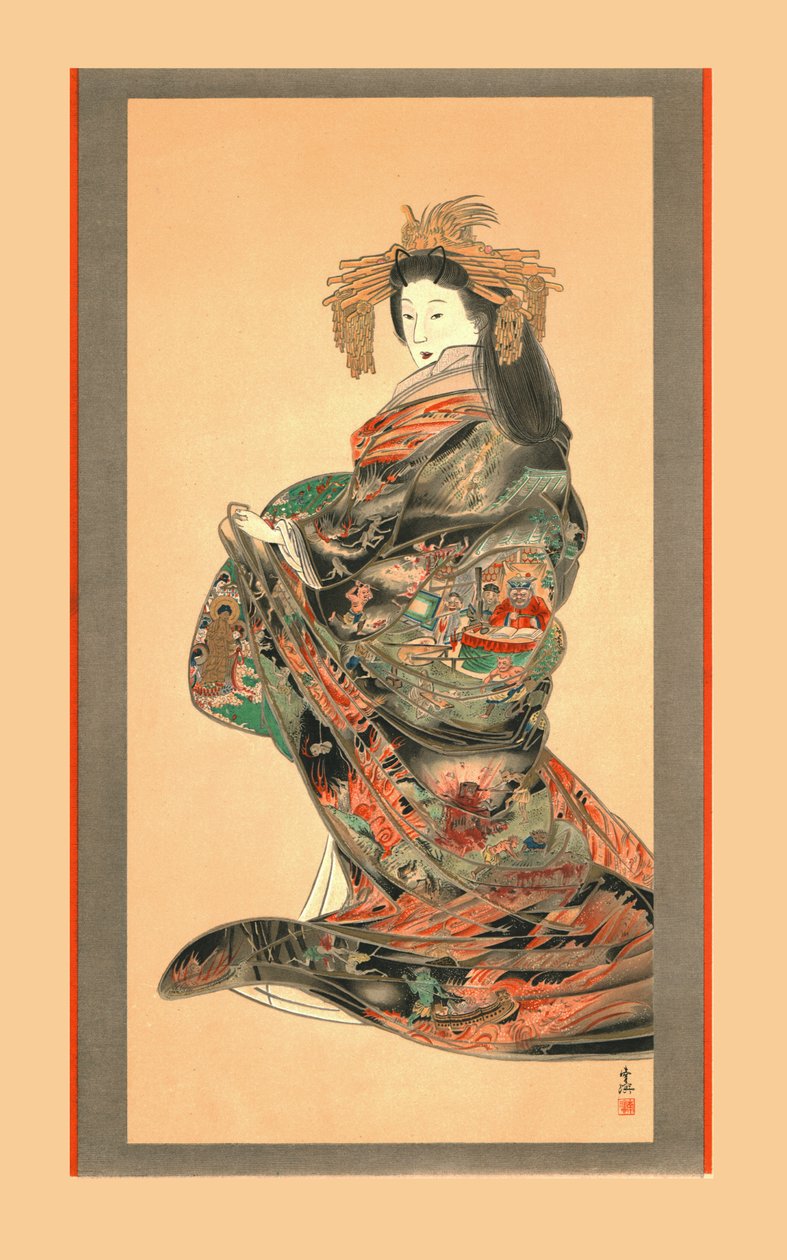 Jigoku Reigan, 19. Jahrhundert, 1886 von Wilhelm Greve