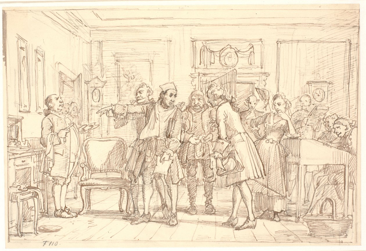 Der Vielbeschäftigte, I, 6 von Wilhelm Marstrand