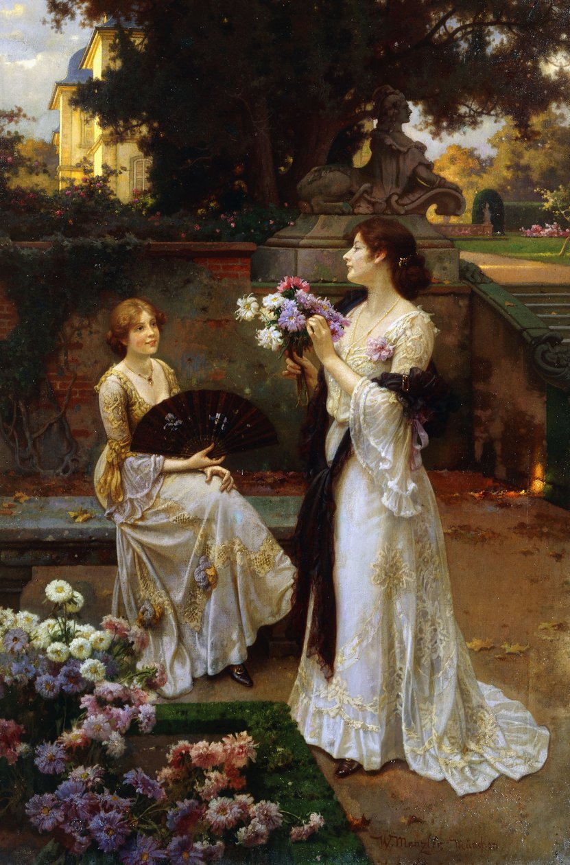 Blumen arrangieren von Wilhelm Menzler