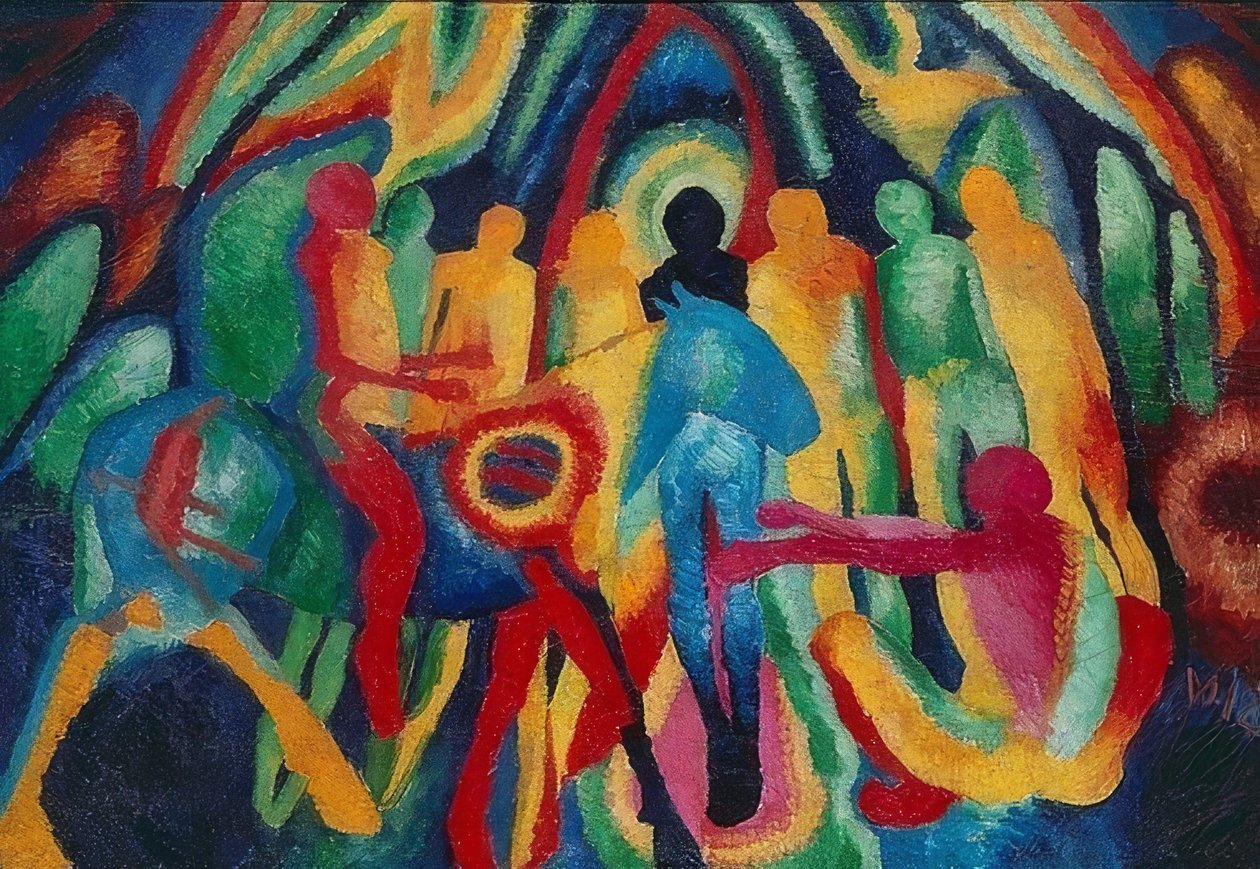Einzug in Jerusalem von Wilhelm Morgner
