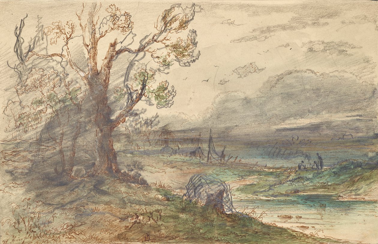 Landschaft am Fluss von Wilhelm Steinfeld