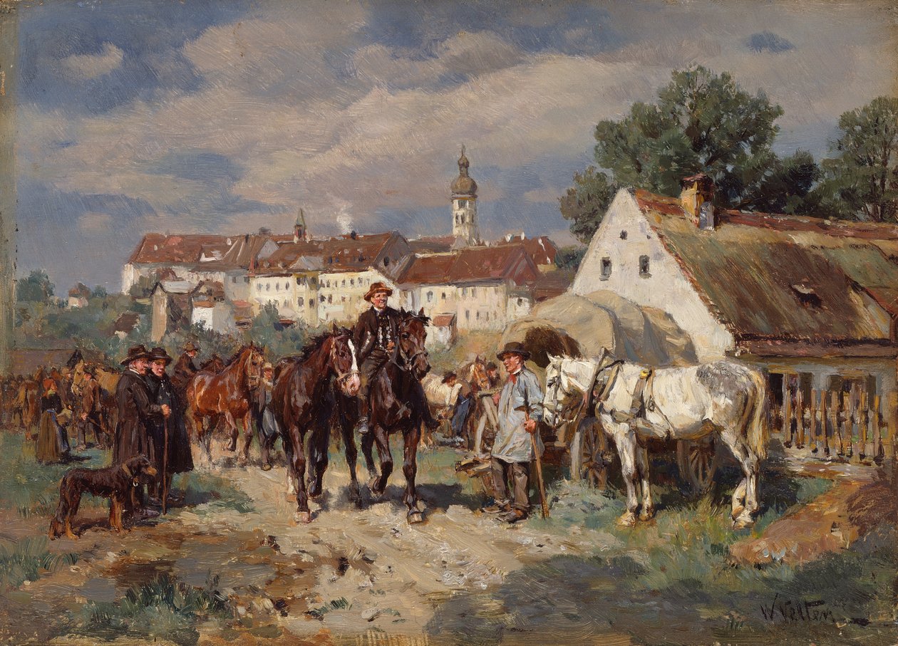 Der Pferdemarkt von Wilhelm Velten