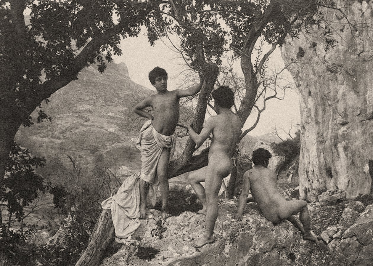 Studie männlicher Akte, ca. 1900 von Baron Wilhelm von Gloeden