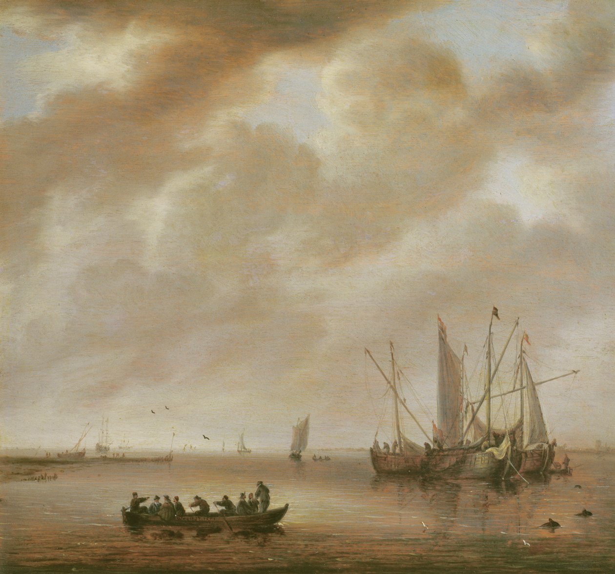 Die ruhige See, 1651 von Willem van Diest