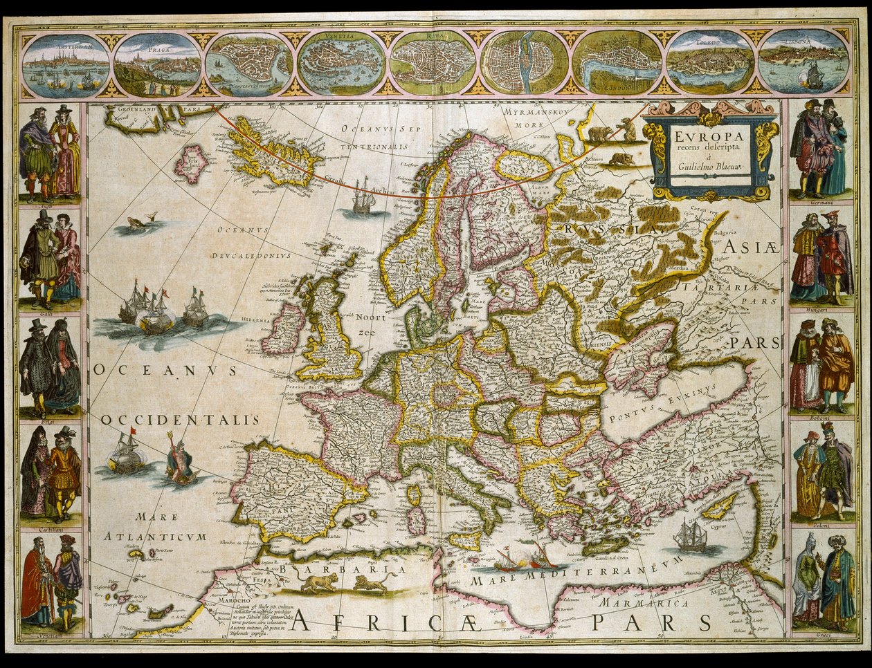 Karte von Europa von Willem Blaeu