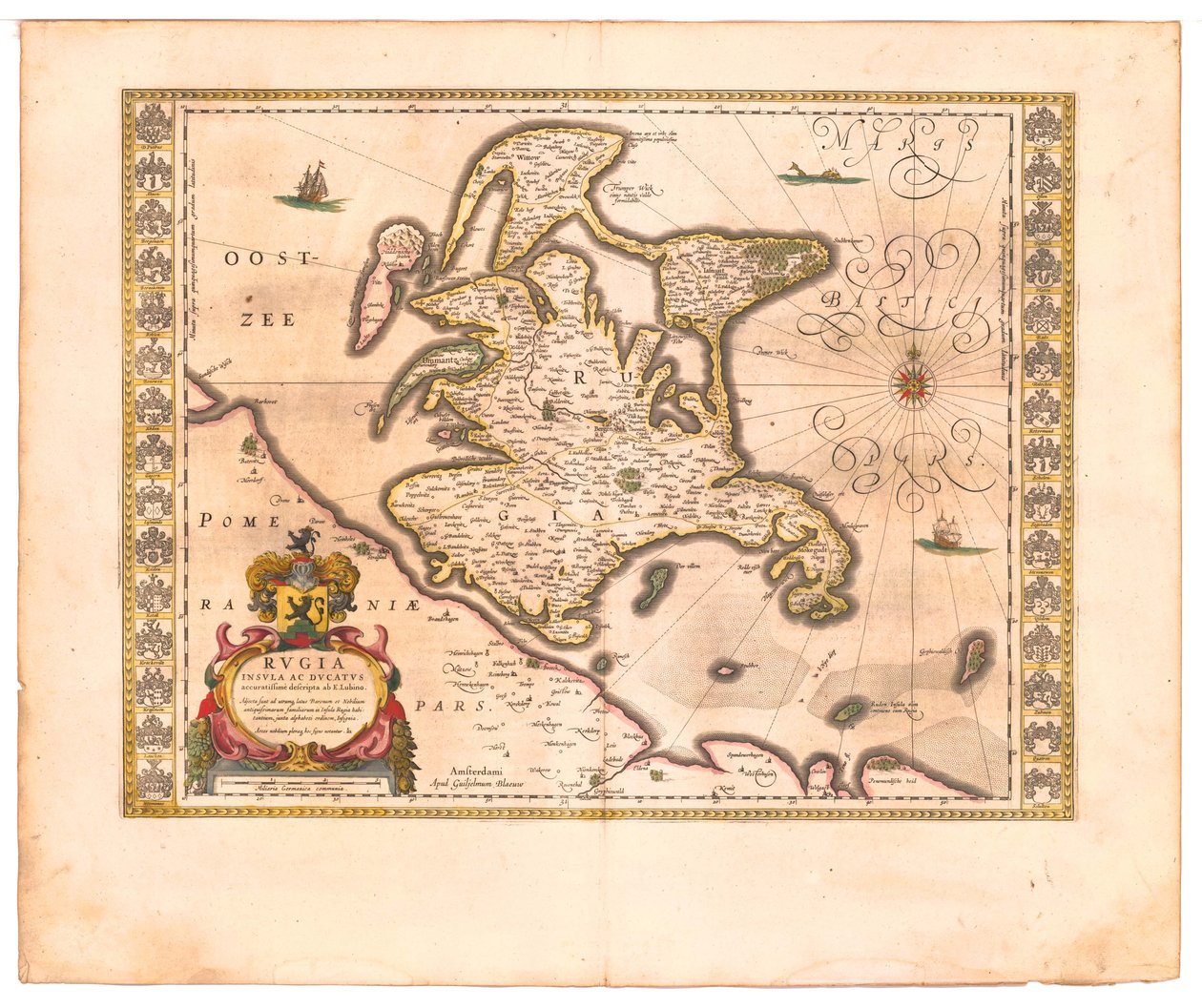 Rügen aus: Theatrum Orbis Terrarum..., 1645 von Willem Janszoon Blaeu