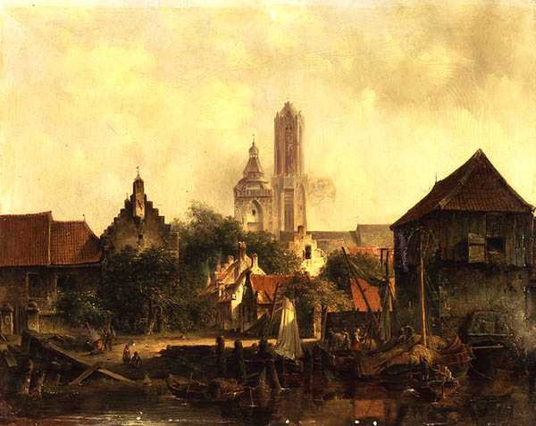 Ansicht von Utrecht von Willem Roelofs