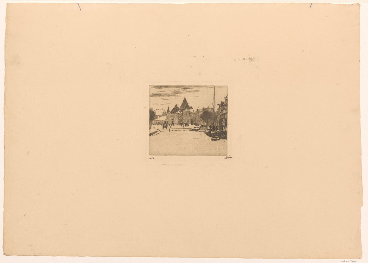 Nieuwmarkt in Amsterdam von Willem Witsen (signed by artist)