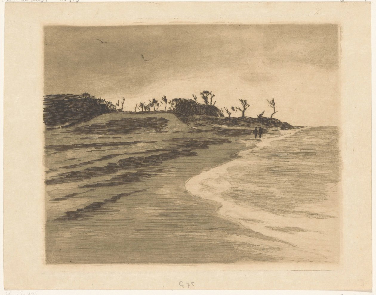 Küstenlinie der Zuiderzee in Valkeveen von Willem Arnoldus Witsen