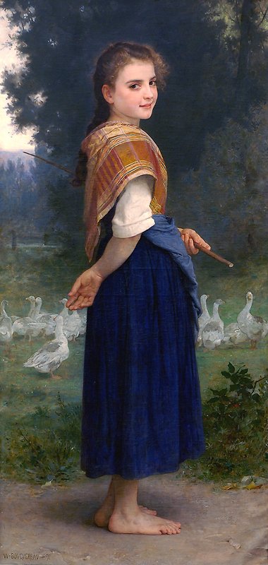 Das Gänsemädchen von William Adolphe Bouguereau