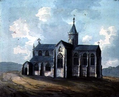 Eine Kirche mit Rundturm von William Anderson
