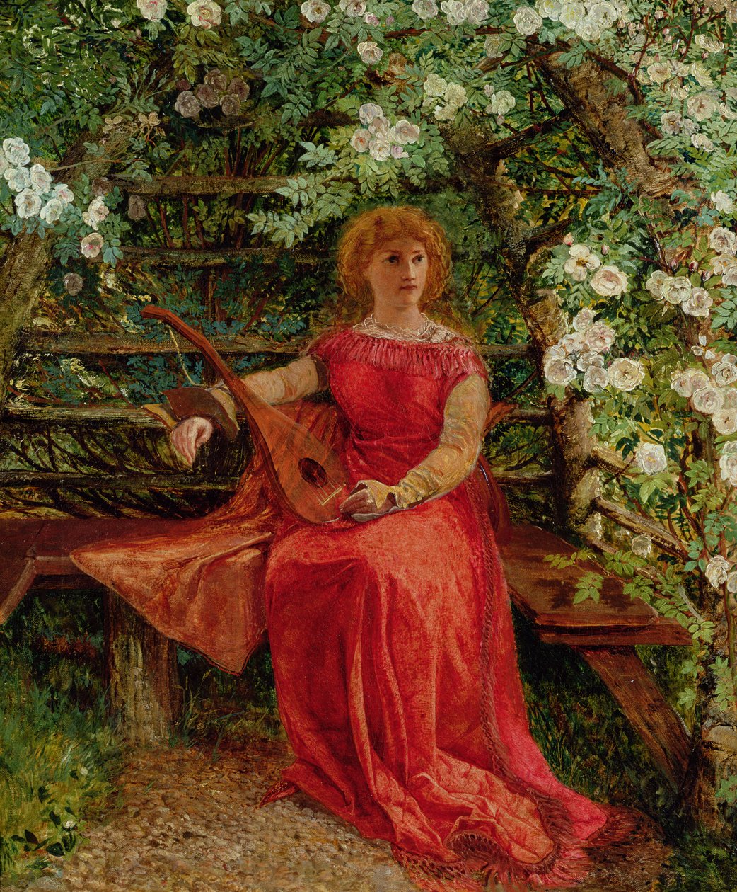 Die schöne Rosamund in ihrem Pavillon von William Bell Scott