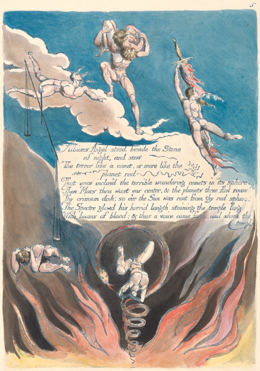 Amerika. Eine Prophezeiung, Platte 7 von William Blake
