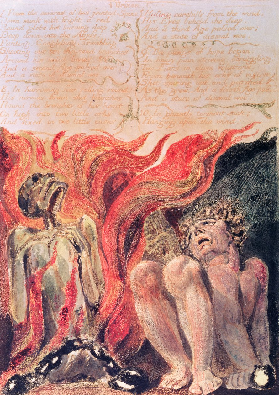 Buch von Urizen; aus den Höhlen seiner gegliederten Wirbelsäule, 1794 von William Blake
