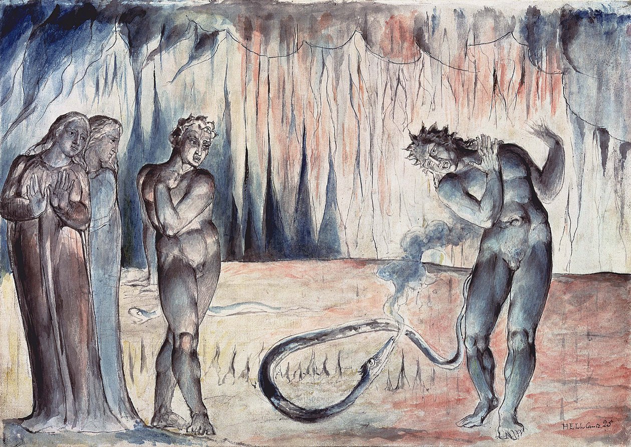 Illustrationen zu Dantes Göttlicher Komödie von William Blake