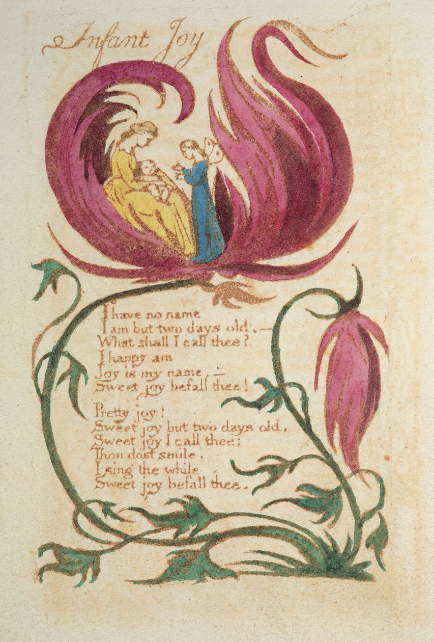 Kindliche Freude, aus Songs of Innocence, veröffentlicht 1789 von William Blake