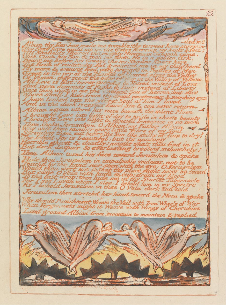 Jerusalem, Tafel 22 von William Blake