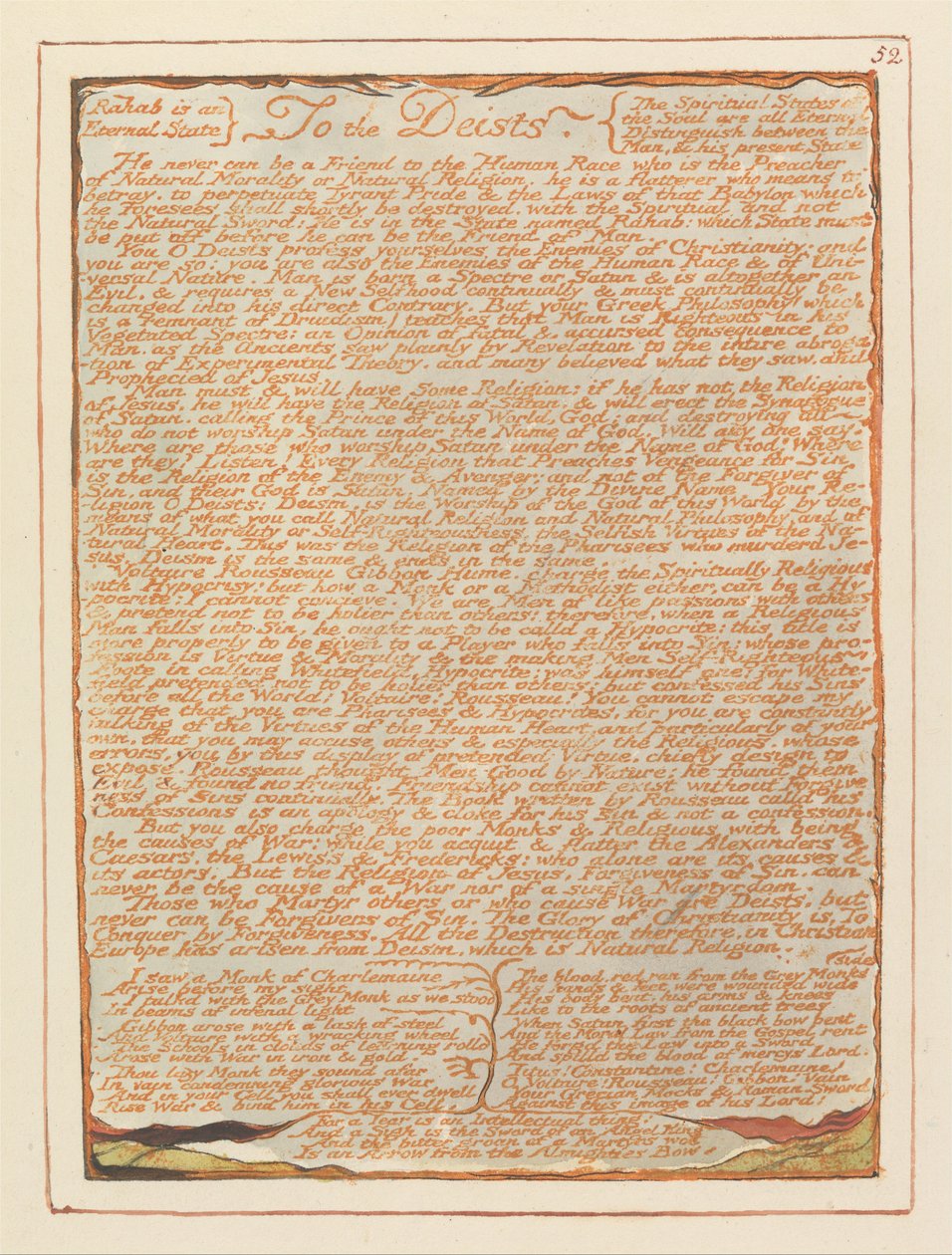 Jerusalem, Tafel 52 von William Blake