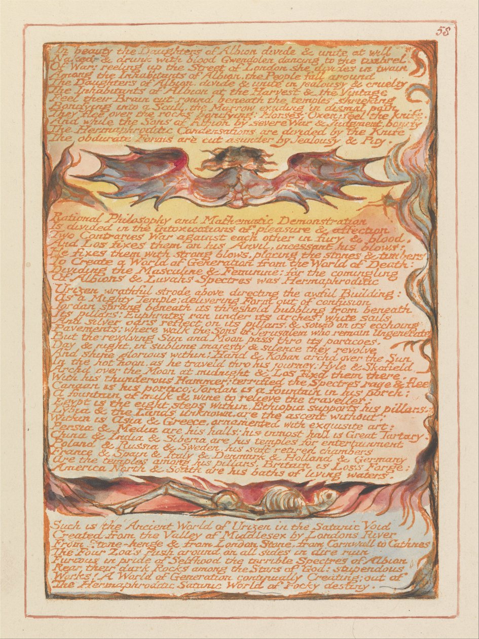 Jerusalem, Tafel 58 von William Blake