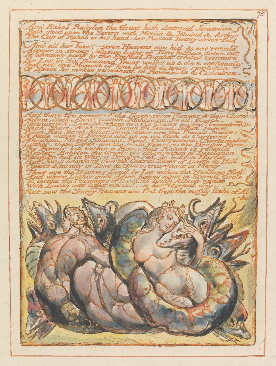 Jerusalem, Platte 75 von William Blake