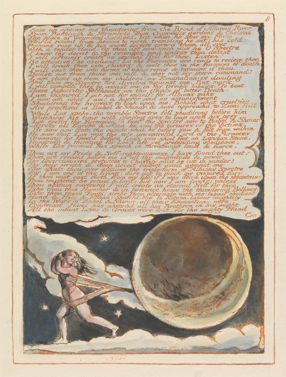 Jerusalem, Platte 8 von William Blake