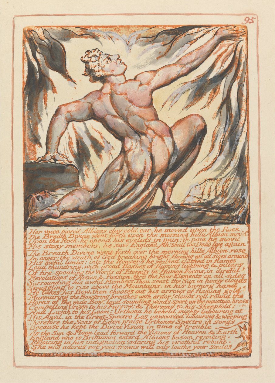 Jerusalem, Platte 95 von William Blake