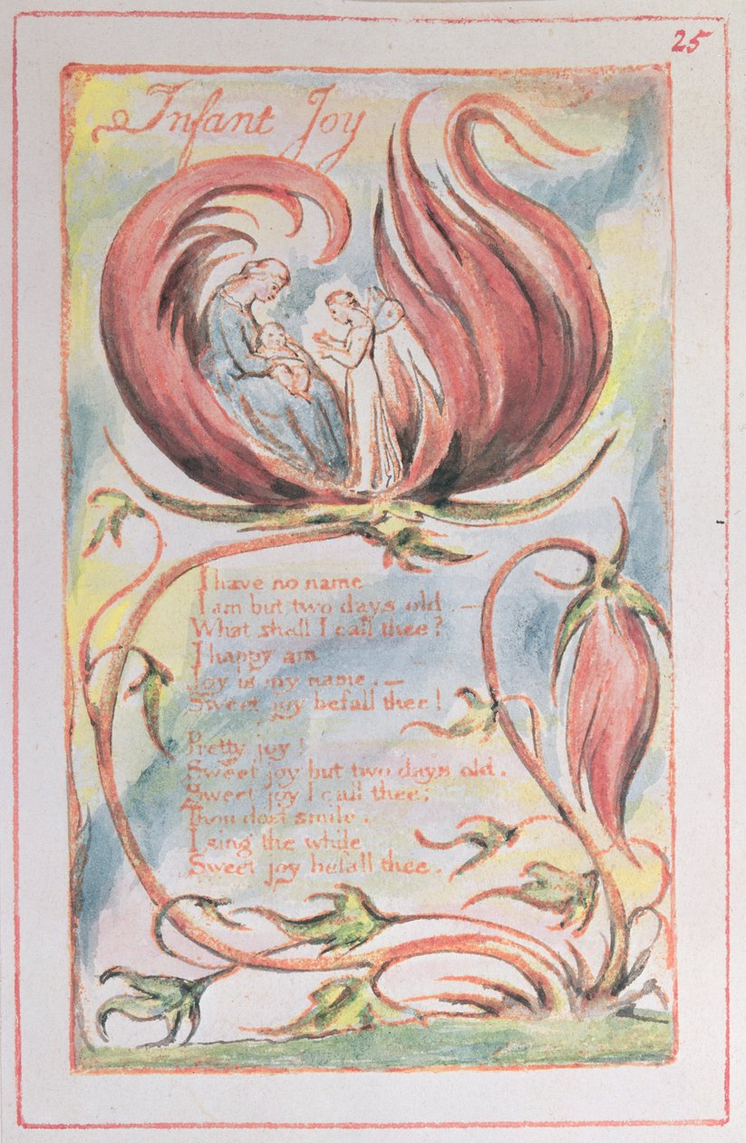 Lieder der Unschuld; Infant Joy, 1789 von William Blake