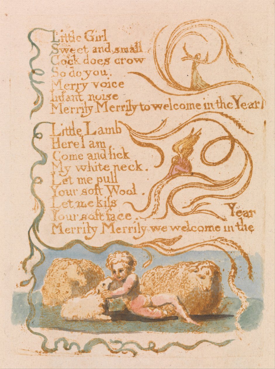 Lieder der Unschuld, Platte 26, Frühling (Bentley 23) von William Blake