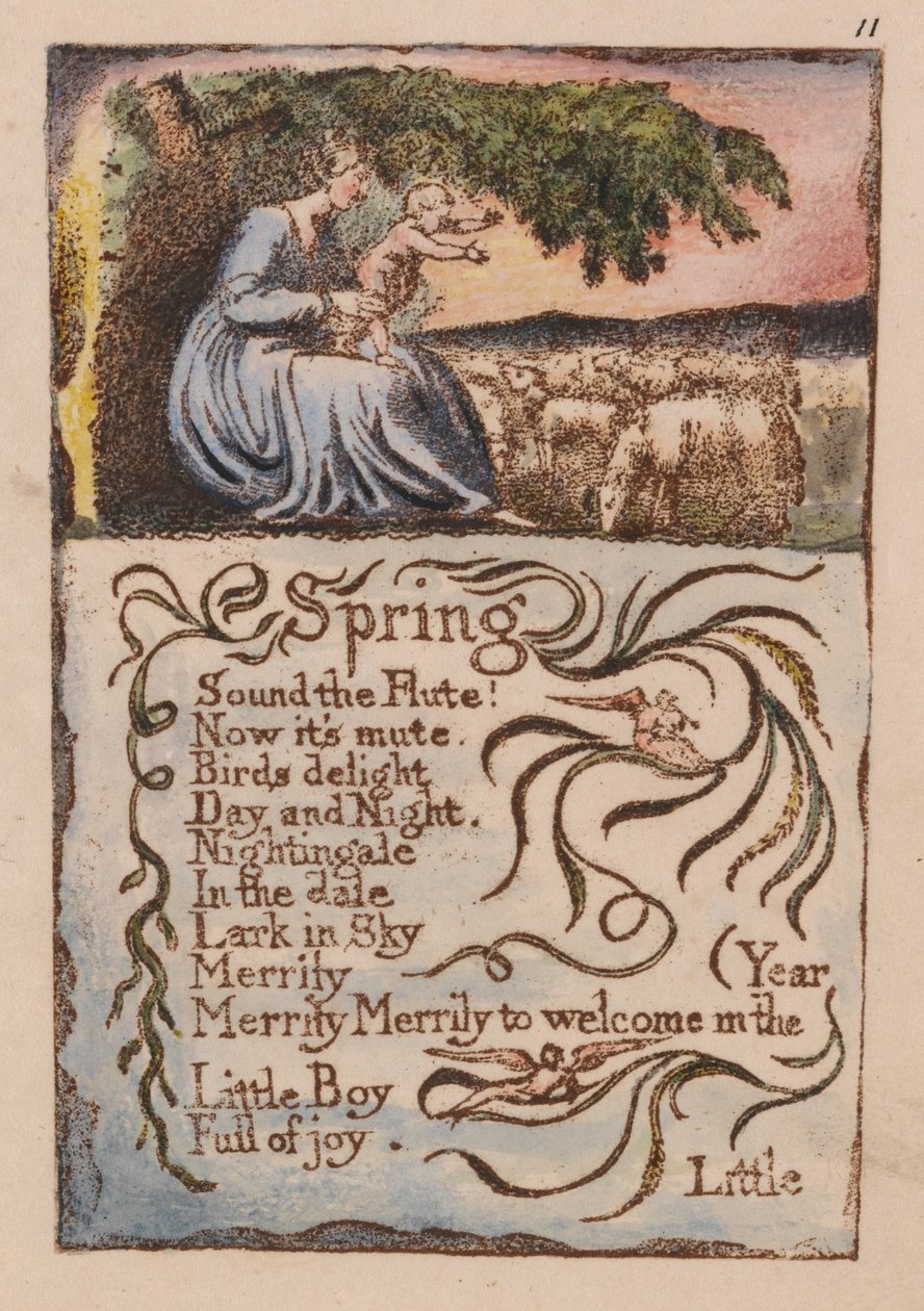Lieder der Unschuld und der Erfahrung, Platte 11 von William Blake