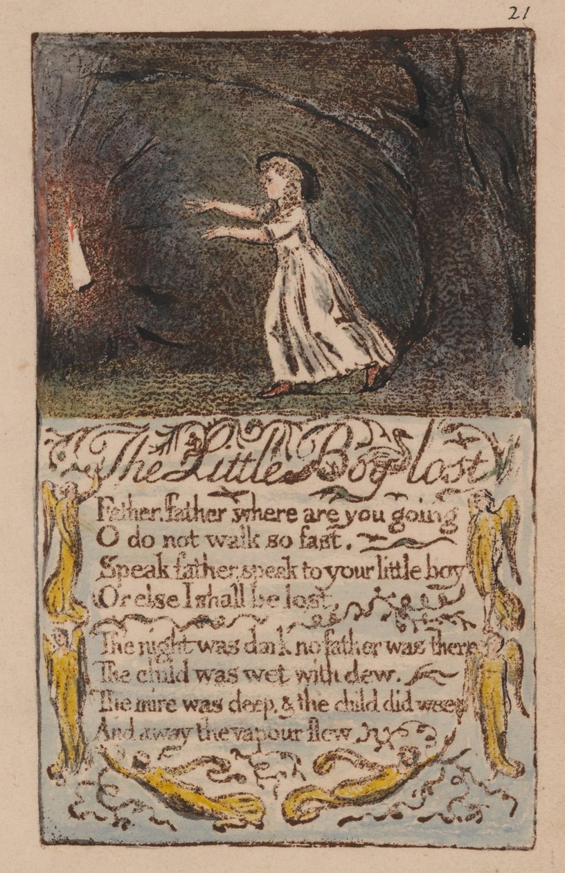 Lieder der Unschuld und der Erfahrung, Platte 21 von William Blake